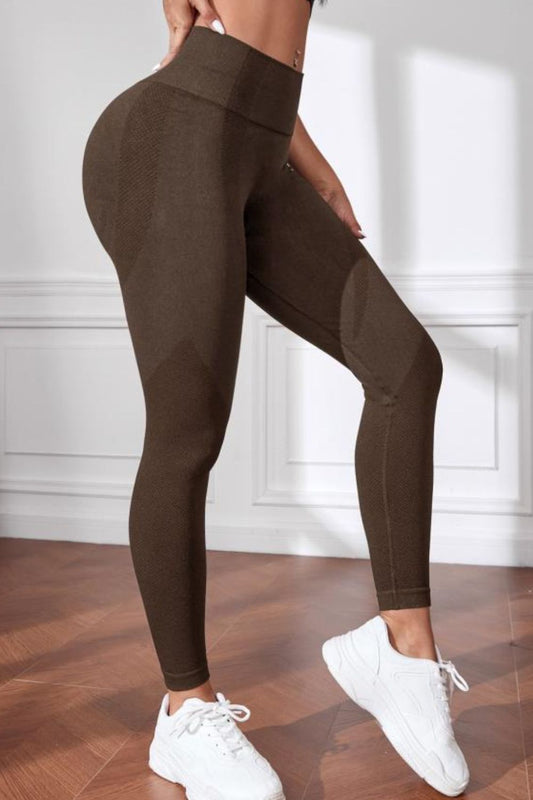 Workout Leggings - Chocolate Brown Color